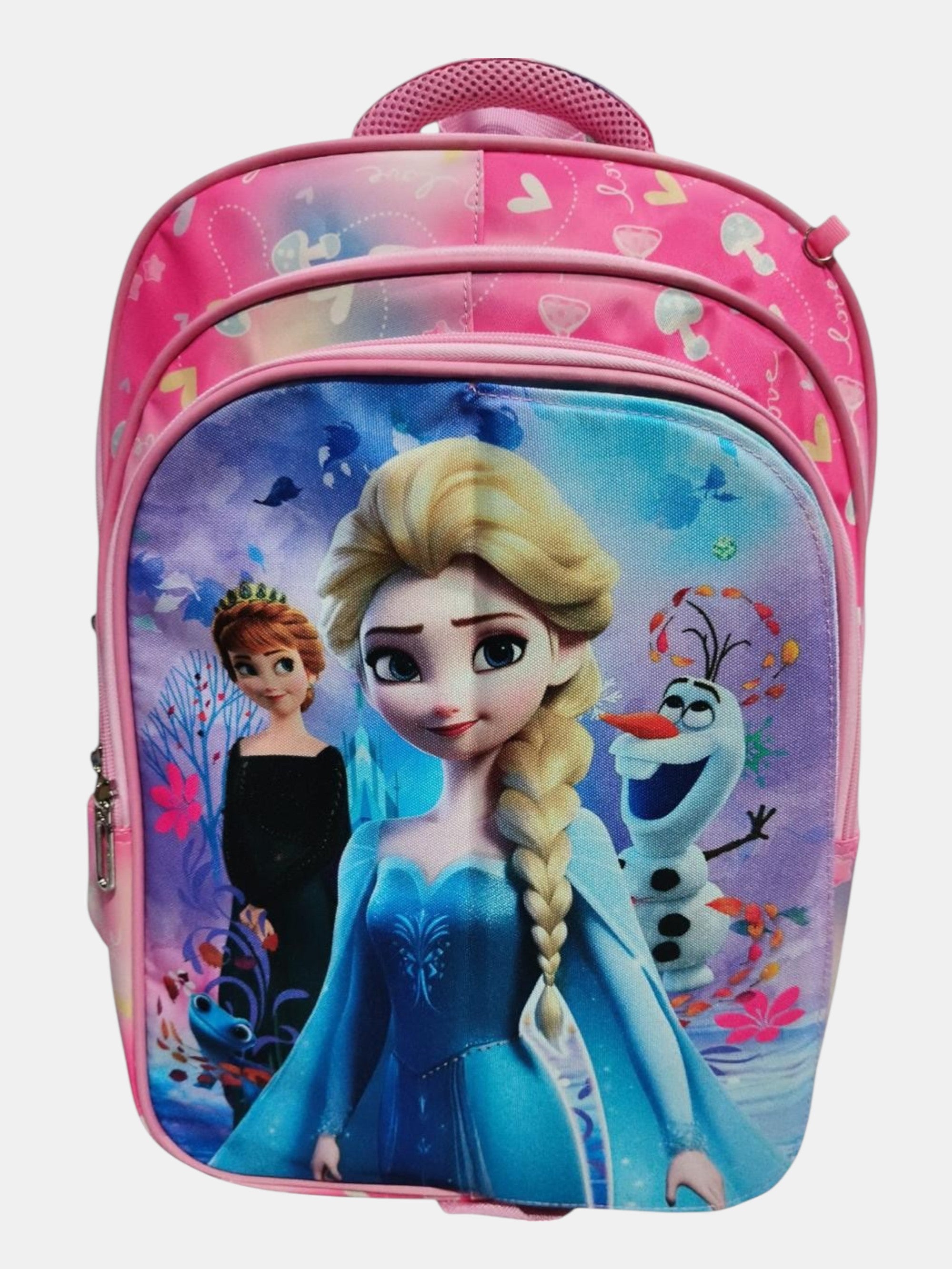 18 Inch 3 IN 1 Character Flaps School Bag For grade 1 Till grade 4 for Girls BB-075