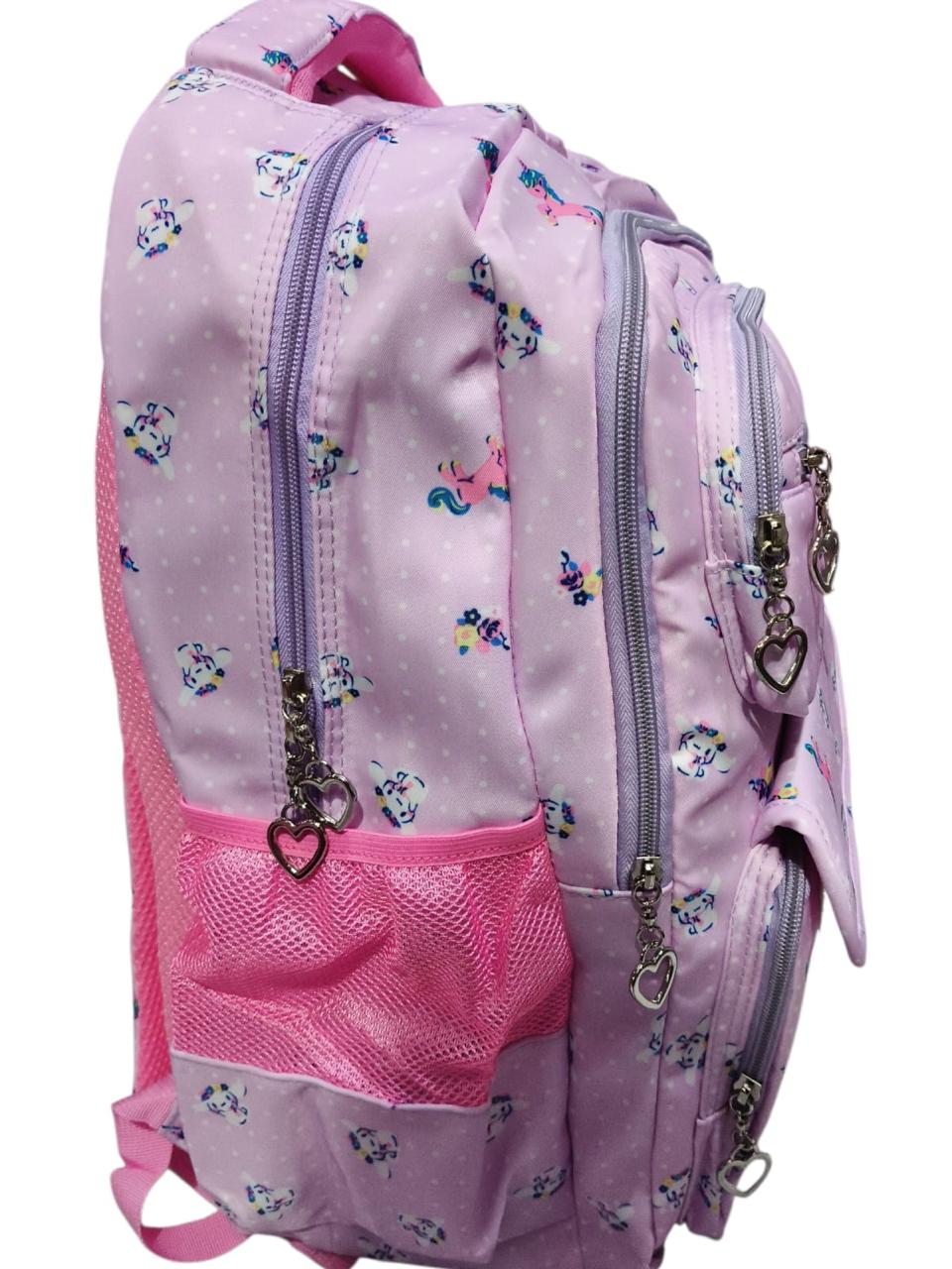 18 Inch UN Power brand School Bag For Grade 2 - Grade 4 for Girls BB-090