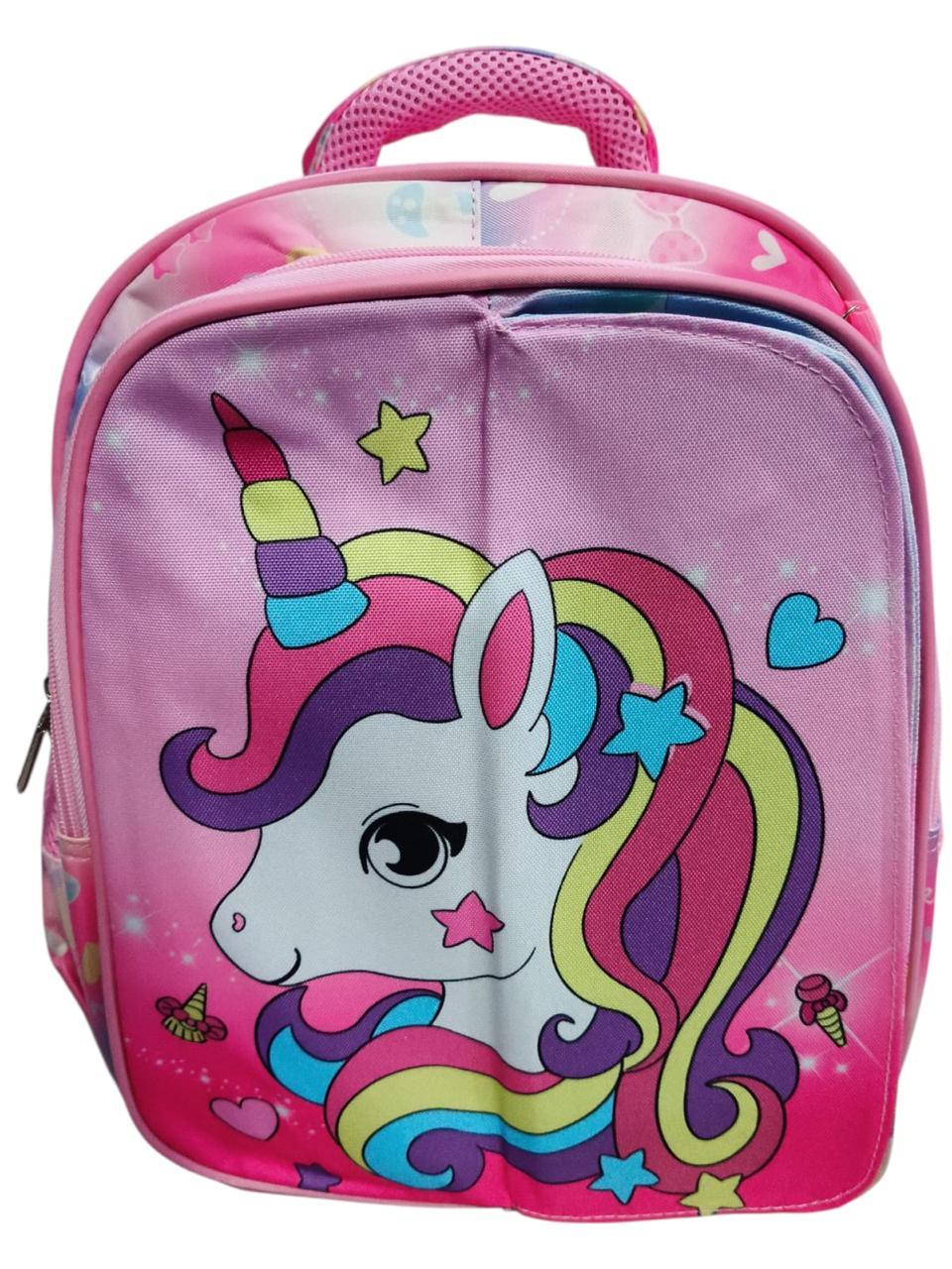 14 Inch 3 IN 1 Character Flaps School Bag For grade nursery to grade 1 for Girls BB-083