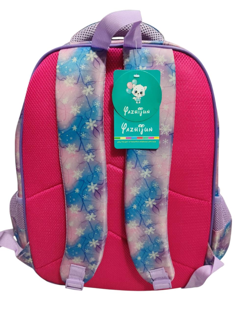 18 Inch 3 IN 1 Character Flaps School Bag For grade 1 Till grade 4 for Girls BB-076