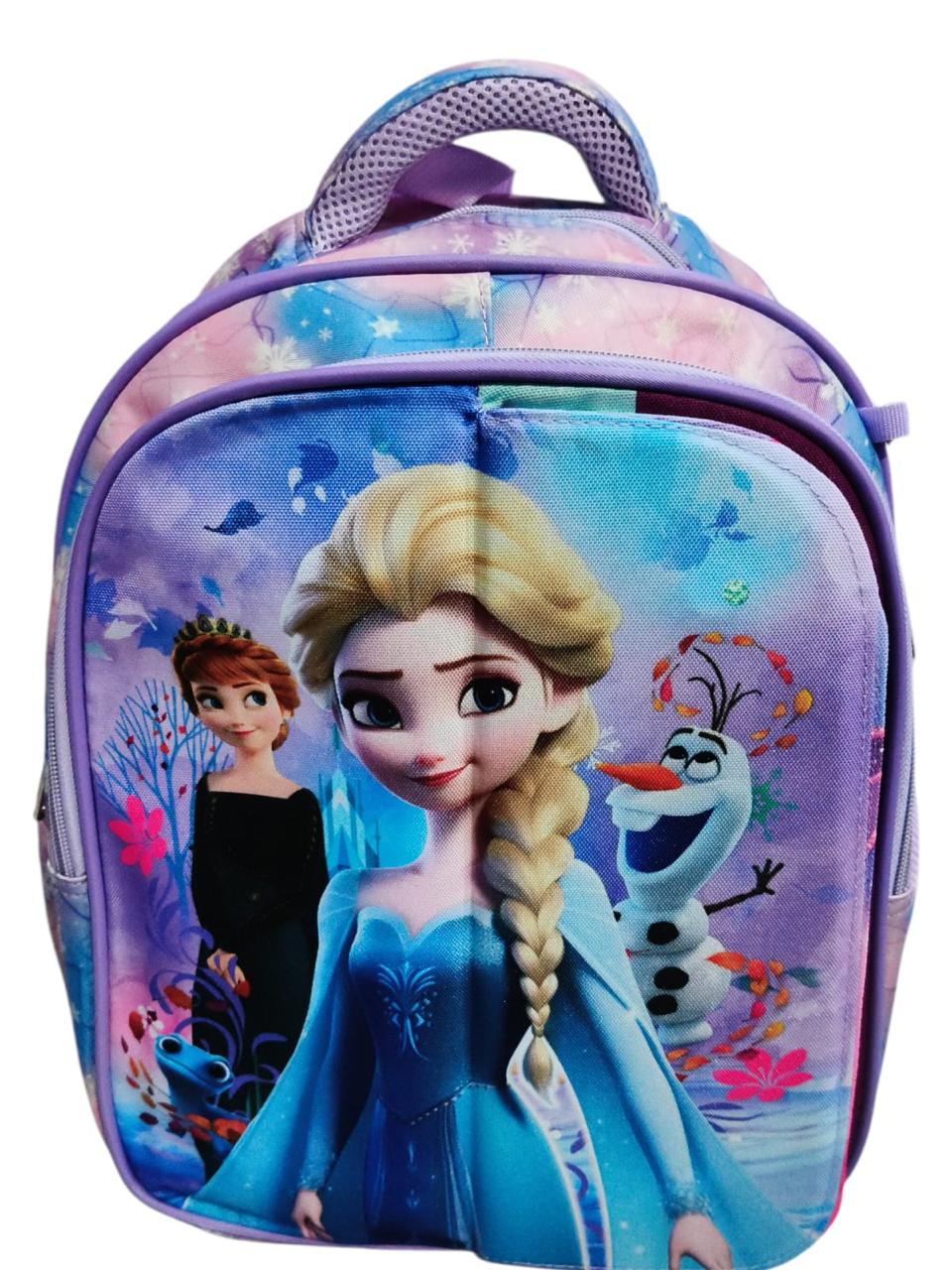 14 Inch 3 IN 1 Character Flaps School Bag For grade nursery to grade 1 for Girls BB-084