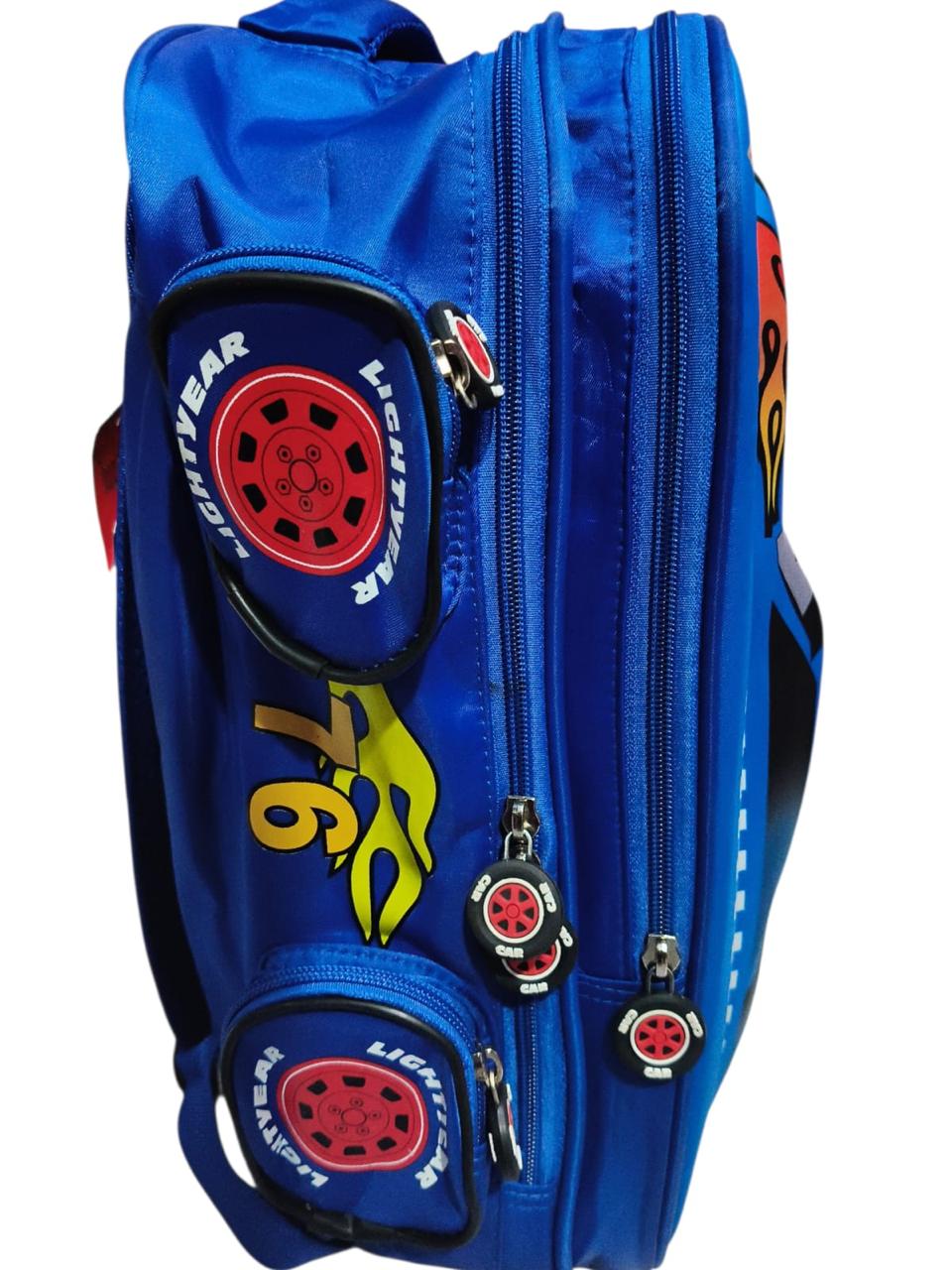 15 Inch Sport Speed Car Shape School Bag For Grade 1- Grade 2 for boys BB-087