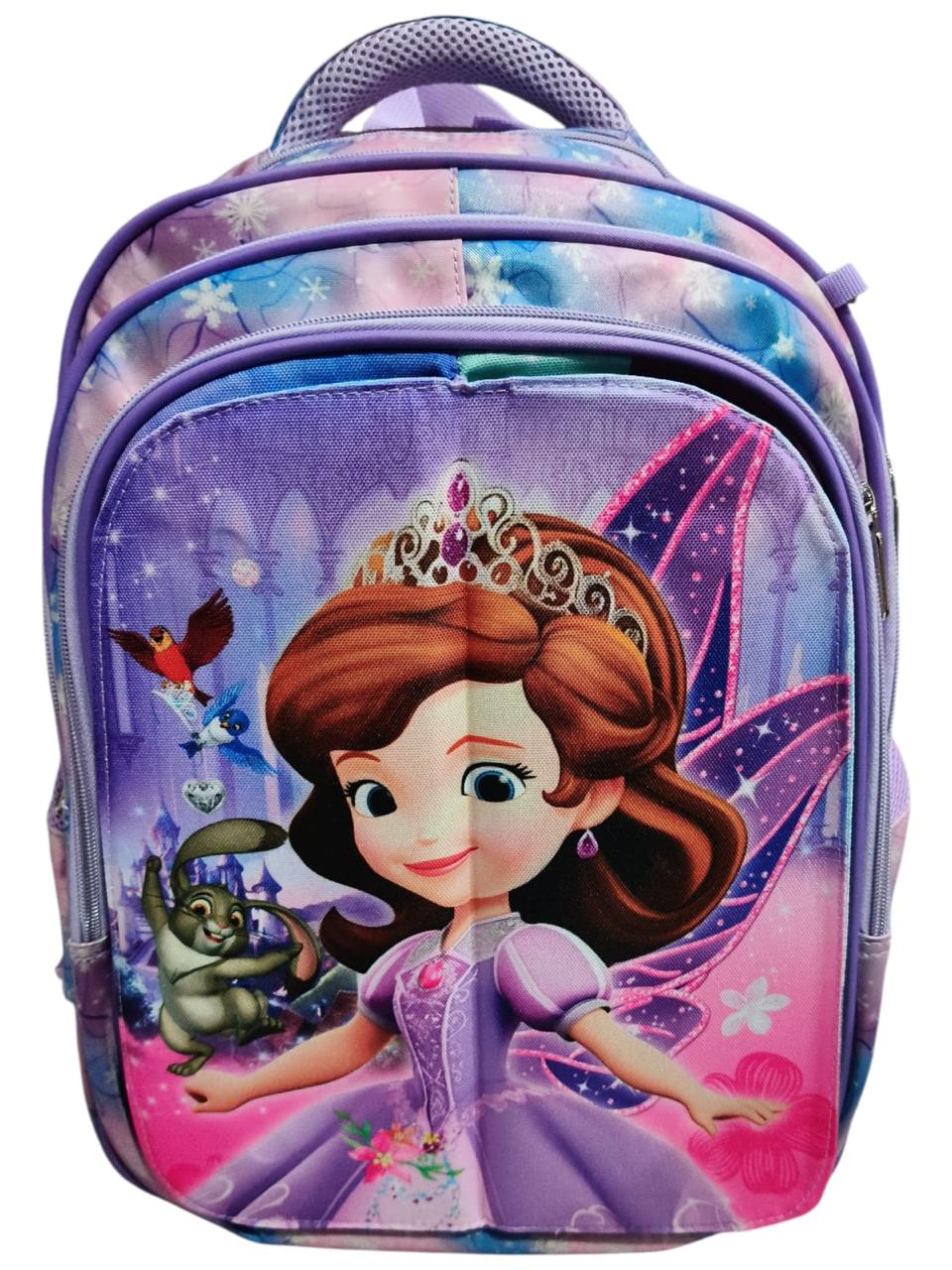 16 Inch 3 IN 1 Character Flaps School Bag For grade 1- grade 3 for Girls BB-078