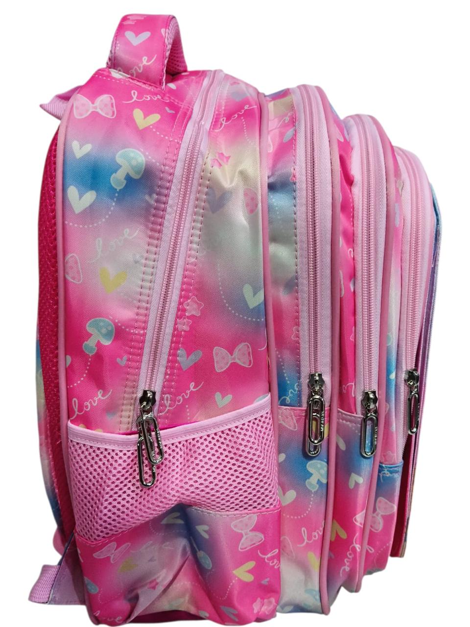16 Inch 3 IN 1 Character Flaps School Bag For grade 1 Till grade 3 for Girls BB-077
