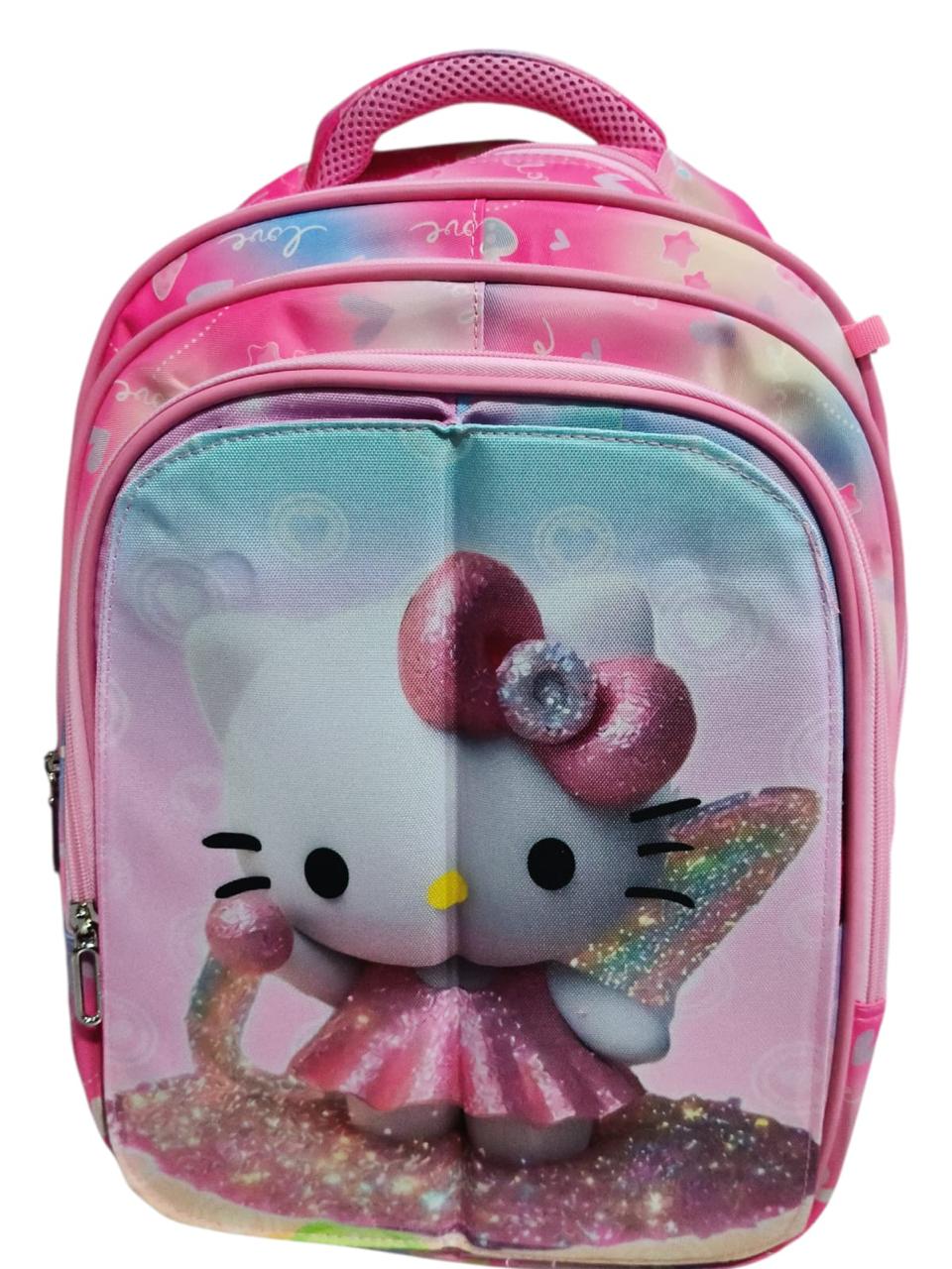 16 Inch 3 IN 1 Character Flaps School Bag For grade 1 Till grade 3 for Girls BB-077