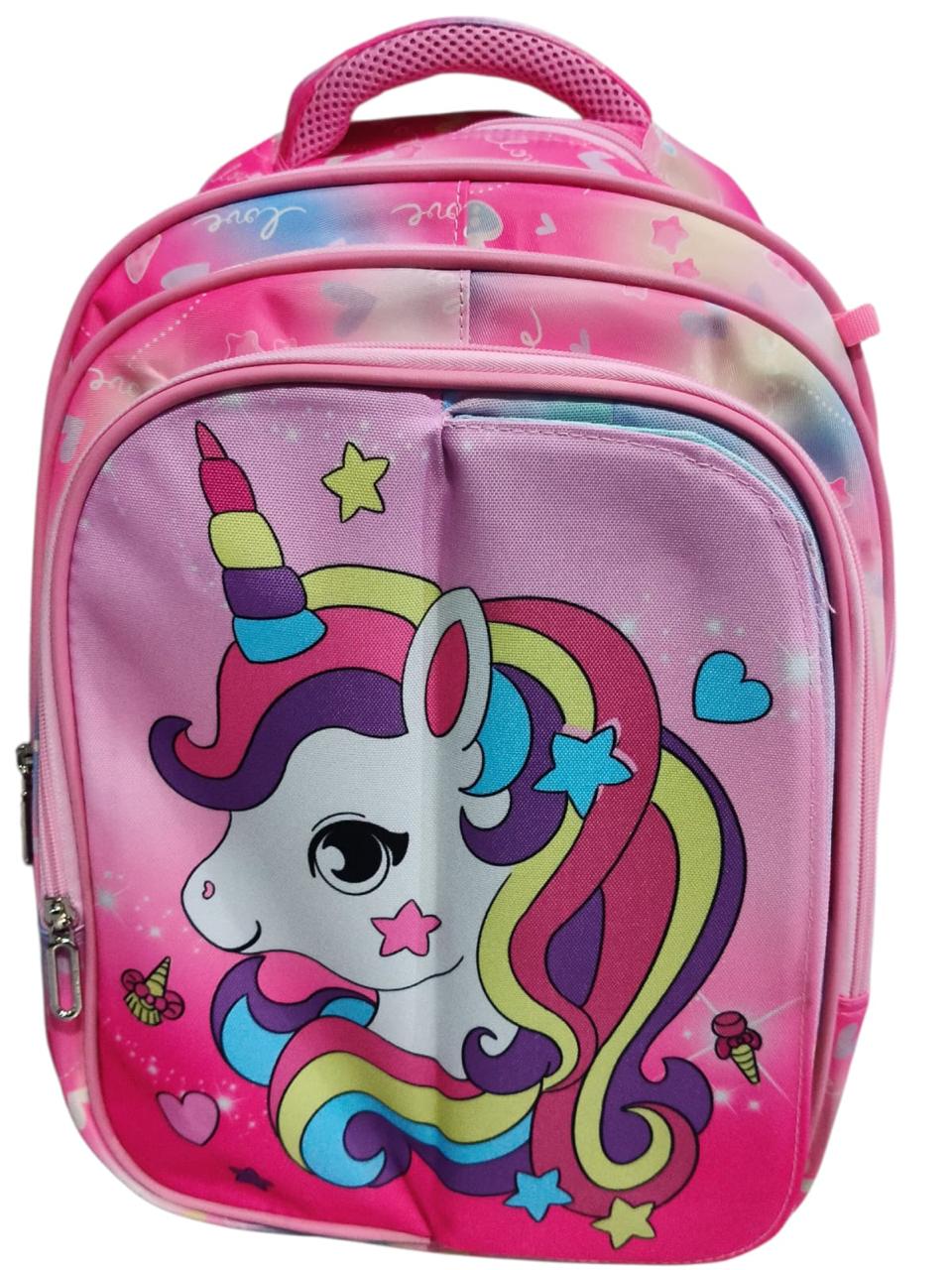 16 Inch 3 IN 1 Character Flaps School Bag For grade 1 Till grade 3 for Girls BB-077