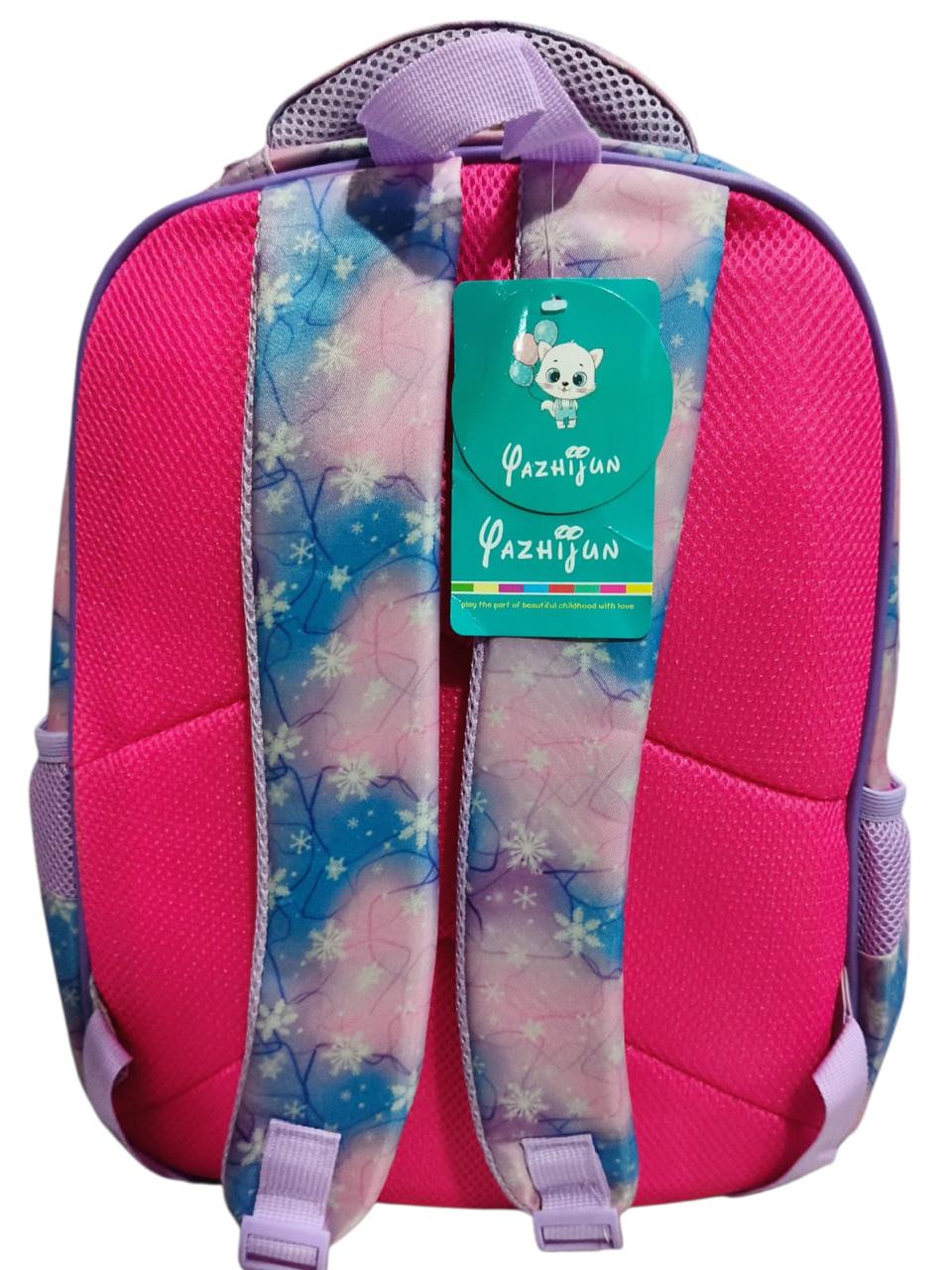 16 Inch 3 IN 1 Character Flaps School Bag For grade 1- grade 3 for Girls BB-078